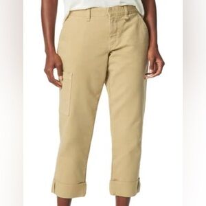 Women's Joes Jeans Khaki Cargo Utility Pants The Trouser Ankle Pants 28 NEW